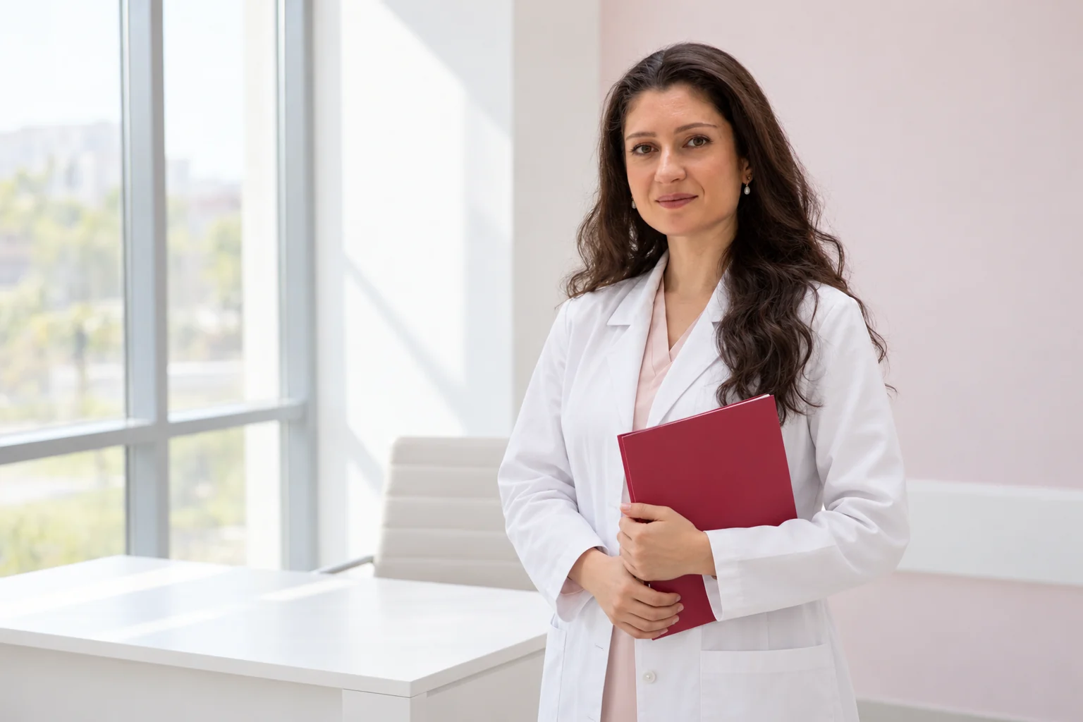 Dr. Aynur Babayeva qırmızı qovluqla